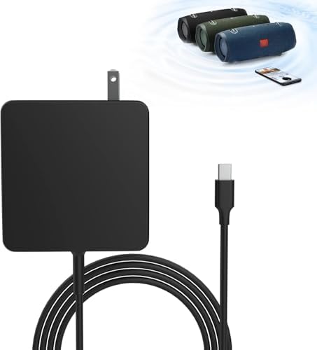 Sqrmekoko USB-C Power Supply Charger for JBL Xtreme 3 – Rapid Charging AC Adapter with Enhanced Compatibility, Compact Design, and Safety Features for Uninterrupted Audio Enjoyment