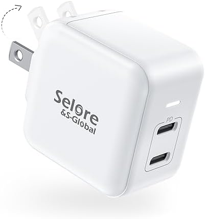 Power Up Your Devices with the 40 W Dual Port USB C Fast Charger Block – Compact Ga N Wall Plug for i Phone 16/15 Pro/Max, Samsung Galaxy, Pixel, & i Pad – Enhanced Speed & Safety Features for Ultimate Charging Efficiency