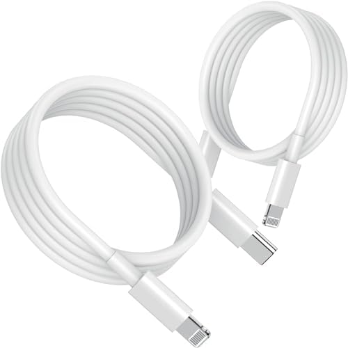 6 ft USB C to Lightning Charger Cable for i Phone – Apple MFi Certified Fast Charging Cord for i Phone 13, 12, 11, X, XS – Durable Long Type C Wire in Elegant Purple – Ultimate Compatibility & Safety for Your Devices