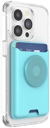 Transform Your Mobile Experience with the Butterfly Pea Blue Pop Sockets Phone Wallet – Stylish Grip, Mag Safe Integration, and Wireless Charging Ready Card Holder for Ultimate Convenience on the Go