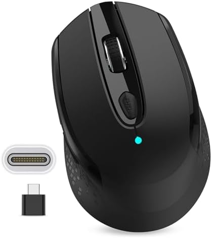 Elevate Your Productivity with the Race GT USB C Wireless Mouse – Ergonomic Design, 2.4 GHz Connectivity, and 6 Customizable Buttons for Mac & PC Users – Precision at Your Fingertips with Adjustable DPI Settings for Seamless Work and Play