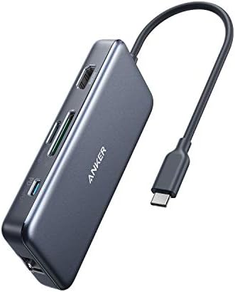 Anker 7-in-1 USB C Hub Adapter – Ultimate Connectivity Solution with 4 K HDMI, 60 W Power Delivery, Gigabit Ethernet, Dual USB 3.0 Ports, and SD/micro SD Readers for Mac Book Pro and More – High-Speed, Durable, and Efficient Accessory for Modern Laptops Anker 7-in-1 USB C Hub Adapter – Ultimate Connectivity Solution with 4 K HDMI, 60 W Power Delivery, Gigabit Ethernet, Dual USB 3.0 Ports, and SD/micro SD Readers for Mac Book Pro and More – High-Speed, Durable, and Efficient Accessory for Modern Laptops