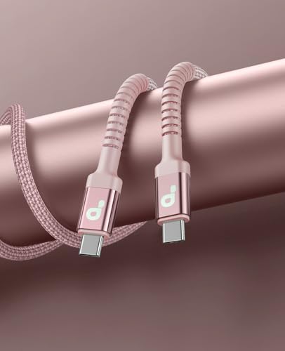 10 FT USB-C to USB-C Charging Cable 2-Pack – Premium Fast Charge & Data Transfer Solution for i Phone 16, Samsung Galaxy S23, LG, Nintendo Switch – Flexible, Durable Nylon Braided Design for Ultimate Convenience and Longevity