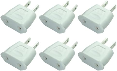 Premium Dual Pack EU to US Travel Adapter – High-Speed Power Plug Converter for Effortless European to American Device Compatibility, Lightweight and Portable Design Perfect for Travelers and Everyday Use