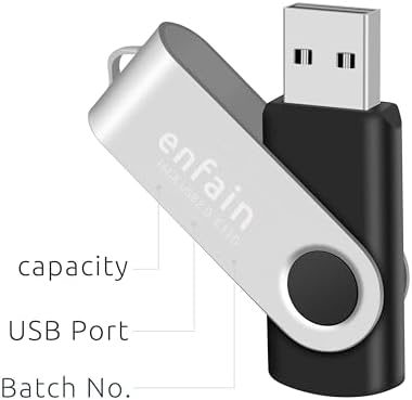 Enfain 10-Pack Red USB Flash Drives 16 GB – High-Speed USB 2.0 Memory Sticks with LED Indicator & 12 Labels for Easy Organization – Reliable & Portable Data Storage Solution for Professionals and Students