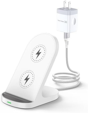 Samsung Galaxy Z Flip & Fold Wireless Charger Stand – 15 W Fast Charging Dock for Z Fold 7/6/5/4/3/2 & Z Flip 7 FE/6/5/4/3 – Universal Compatibility, Smart Safety Features, and Optimal Charging Efficiency – Ideal Desk Charging Solution – 1-Year Warranty Included