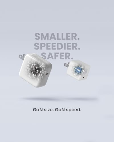 Compact 30 W USB-C Fast Charger Block with Ga N II Technology – Universal Mini Wall Adapter for Quick Power Delivery to All USB-C Devices (Cable Not Included) – Ideal for Travel and Everyday Use