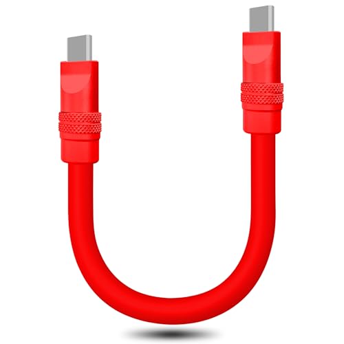 Ultra-Compact 240 W USB C Charging Cable – Sleek 4-Inch Power Bank Connector for i Phone 15/16 & Samsung Galaxy – Durable Tangle-Free Design for Effortless Portability – Essential Travel Accessory for Fast On-the-Go Charging Needs