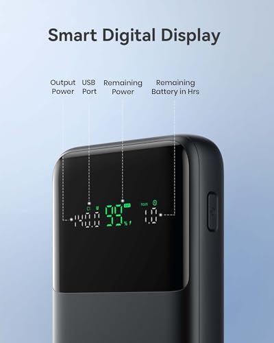Experience Uninterrupted Power with INIU 140 W High-Capacity 27000 m Ah Portable Charger – Fast Charging USB-C Power Bank for Laptops, Tablets, and Phones with Digital Display – Perfect Travel Companion for i Phone 16, i Pad, Mac Book, and More