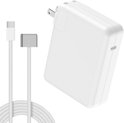 Powerful 140 W USB-C Charger for Mac Book Pro 14/16″ & Air 13/15″ (2021-2024) – Ultra-Fast Charging with 6.6 FT Braided USB-C to M3 Cable, Intelligent Battery Protection, LED Indicator, Premium Quality & 24-Month Warranty – Compatible with M1, M2, M3 Chips