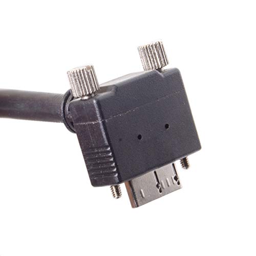 Chenyang 90-Degree Micro USB 3.0 Cable – Type A Male to Micro B Male, 3 M High-Speed Connector for Industrial Cameras & Devices, Enhanced Durability with Mount Panel Screws, Perfect for Tight Spaces and Optimal Cable Management
