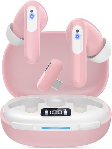 High-Performance Wireless Gaming Earbuds with Ultra-Low Latency & Advanced Noise Cancellation – 36-Hour Battery Life, Dual 2.4 GHz & Bluetooth Connectivity, LED Battery Indicator – Multi-Platform Support for PS5, Meta Quest, PC & More for Ultimate Gaming Experience