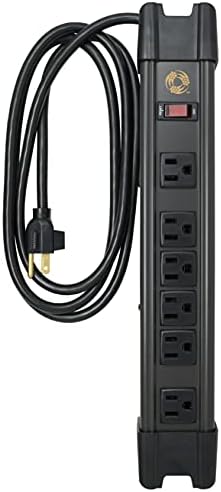 Heavy-Duty Magnetic Power Strip with 5 Outlets and 2.4 A USB – 8-Foot Cord for Ultimate Flexibility and Fast Charging, Ideal for Home and Jobsite Use