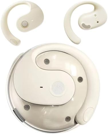 Revolutionary Open-Ear Bone Conduction Bluetooth Earbuds – Unmatched Immersive Sound with Sweat-Resistant Design for Active Lifestyles, Ergonomically Engineered for Sports and Outdoor Adventures (Black) – Advanced Bluetooth 5.4 Connectivity Ensures Crystal-Clear Calls and Deep Bass Performance