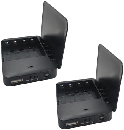 Portable Battery Operated Phone Charger with LED Indicator | Emergency USB Power Bank Powered by AA Batteries – 2 Pack for Ultimate Convenience and Versatility in Charging Solutions