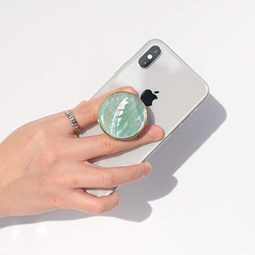 Seashell-Inspired Phone Grip Stand – Stylish Blue-Green Collapsible Holder for Smartphones and Tablets – Ultimate Stability and Hands-Free Viewing Solution – Perfect Gift for Tech Enthusiasts and Trendsetters
