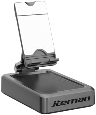 Transform Your Multimedia Experience with the JTEMAN Adjustable Tablet Stand Featuring Bluetooth Speakers – Versatile Kitchen Gadget and Perfect Gift for Him or Her – Wireless Charging Station for Phones and Tablets, Enhanced Compatibility for All Devices