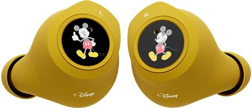 Discover the Magic of Mickey Mouse with Wireless Bluetooth Earbuds – Premium Sound Quality, Ergonomic Design, and 30 Hours Playtime – Perfect for Disney Enthusiasts and Gift Giving – Universal Compatibility for All Devices Including Smartphones and Tablets