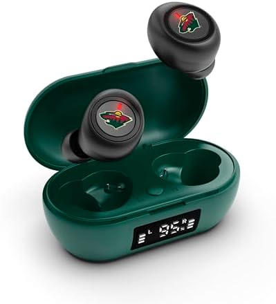 Elevate Your Game Day Experience with SOAR NHL True Wireless Earbuds v.7 – Minnesota Wild Edition | Unmatched Bluetooth 5.0 Connectivity, Premium Sound Quality, and Comfortable Fit for Passionate Hockey Fans