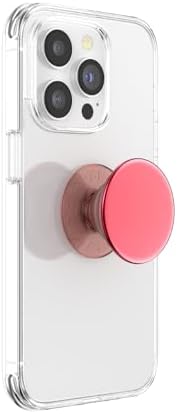 Stylish Dusty Rose Magnetic Phone Grip & Stand for i Phone Mag Safe – Secure Pop Socket with Kickstand for Effortless Hands-Free Viewing and Seamless Wireless Charging – Enhance Your Mobile Experience with Chic Functionality and Personalization Options