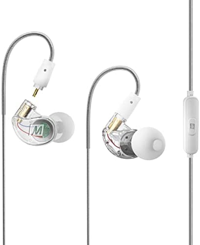 MEE audio M6 Sport Wired Earbuds – Premium Noise-Isolating Headphones with Dynamic Bass Sound, Sweatproof Design for Running and Workouts, Memory Wire Earhooks for Ultimate Comfort, 3.5 mm Jack Compatibility (Black) – Elevate Your Active Lifestyle with Unmatched Audio Quality