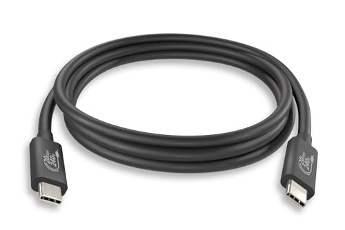 Maximize Your Digital Experience with Our 2-Meter USB 4.0 Gen2 x 2 Type C Cable – Unmatched 20 Gbps Data Transfer Speed, Exceptional 4 K Video Output, and 240 W Rapid Charging for i Phone, Samsung, Google & More – Robust Construction for Ultimate Performance and Portability