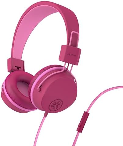 Experience Superior Sound with JLab JBuddies Studio On-Ear Kids Headphones – Safe Volume Limiter, Adjustable & Folding Design, Noise Isolation, Built-in Mic for Toddler Audio Enjoyment (Graphite/Blue) – Perfect for Home, School, and Travel