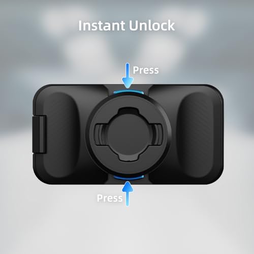 Innovative 360° Magnetic Backpack Strap Clip Mount for Effortless Smartphone Access – Ideal for i Phone 15 Pro Max, 15 Plus, 14, 13, 12, Samsung, and Most Devices – Unmatched Durability and Versatile Viewing Angles for Outdoor Adventures – Quick Clip Mechanism for Seamless Use