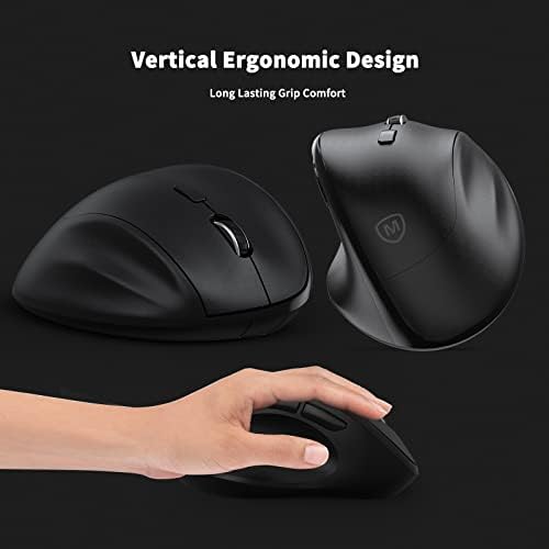 Revolutionize Your Workspace with the Green Ergonomic Wireless Mouse – Superior Vertical Design for Ultimate Comfort, Silent Clicks for Distraction-Free Focus, Long-Lasting Battery Life Powered by 1 AA Battery, Precision Control Up to 1600 DPI with USB Receiver Compatibility for PCs, Laptops, and Desktops