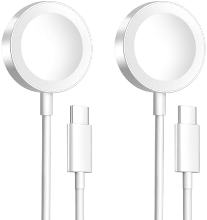 Revolutionary USB-C Magnetic Charging Cable for Apple Watch – High-Speed 6.6 FT Charging Solution Compatible with All Series Models Including Ultra2/Ultra/8/7/6/SE/SE2/5/4/3/2 – Elegant Black Design Ideal for Home and Office Use – Durable Smartwatch Charger for Optimal Performance and Convenience