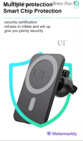 Ultimate Magnetic Wireless Car Charger – 15 W Mag Safe Fast Charging Mount with 360° Adjustable Magnet for i Phone 17/16/15/14 Pro Max Plus Mini – Effortless Power on the Go with Enhanced Compatibility and Secure Hold for Mag Safe Cases