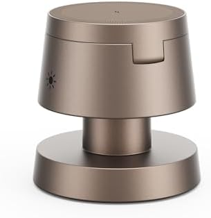 Magnetic 4-in-1 Wireless Charging Dock with 15 W Fast Charge and Adjustable Night Light for i Phone 16/15/14/13 Pro Max, Apple Watch, and Air Pods – Elegant Sand Gold Design for a Clutter-Free Charging Experience and Versatile Nighttime Use – Perfect Holiday Gift Option!