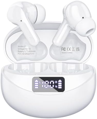 Premium Bluetooth 5.3 Wireless Earbuds – Immerse in Hi-Fi Sound with Advanced Noise-Cancelling Technology, 50-Hour Playtime, and IPX7 Waterproof Design for Ultimate Durability – Perfect for Audiophiles and Professionals Seeking Exceptional Audio Clarity and Comfort on the Go