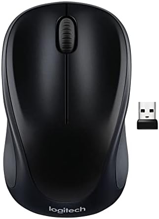 Logitech M317 Colt Glossy Wireless Mouse – Ultra-Responsive 2.4 GHz Connection, 1000 DPI Precision Tracking, 12-Month Battery Life – Ideal for PC, Mac, Laptops, and Chromebooks – Ultimate Comfort and Portability for Work and Play