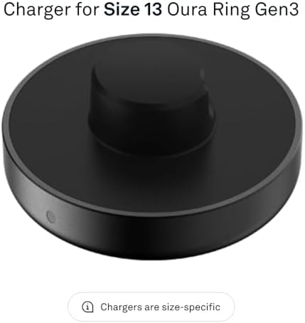 Oura Ring Gen3 Size 12 Fast Charge Dock – USB-C Powered Charging Solution for Optimal Wellness Monitoring – Replenish Your Oura Ring in 60-80 Minutes – Compact and Portable Design for On-the-Go Health Enthusiasts – Essential Accessory for Enhanced Health Insights