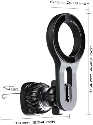 LISEN Mag Safe Car Mount – Ultra-Strong Magnetic Phone Holder for i Phone 16, 15, 14, 13 Pro Max – Effortless Hands-Free Access with 360° Rotation and Air Vent Design – Essential Car Accessory for Enhanced Safety and Connectivity