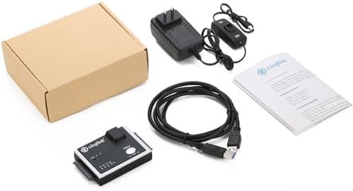 Cinolink USB 3.0 to SATA Docking Station for 2.5/3.5 Inch Drives – 12 TB Support, Fast 5 Gbps Data Transfer, Compatible with Windows, Mac, Linux, Android TV, PS4, Xbox One – Effortless Backup & Access Solution