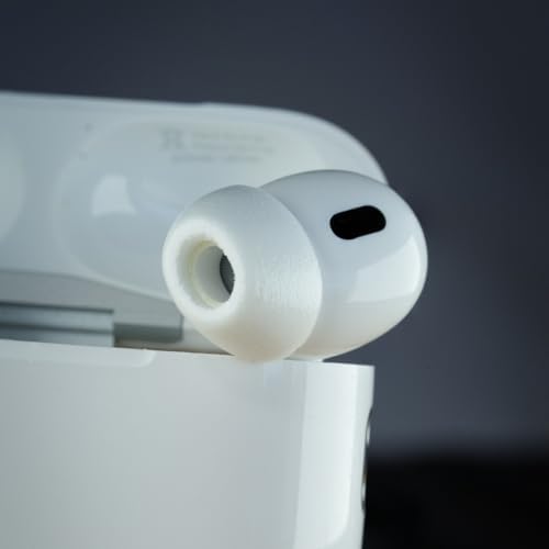 Upgrade Your Listening Experience with Comply Memory Foam Earbud Tips for Apple Air Pods Pro 1 & 2 | Superior Comfort & Secure Fit | Premium Noise Isolation Design | Anti-Slip Technology | Black, Medium (3 Pairs) for Enhanced Sound Quality and Longevity