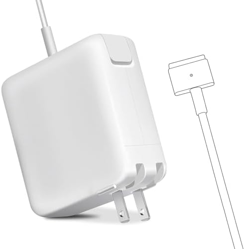 High-Performance 85 W Magnetic T-Tip Charger for Mac Book Pro (2012-2015) – Enhanced Compatibility, Rapid Charging & Safety Features for 13″, 15″, 17″ Models – Reliable AC Adapter with LED Charging Indicator and IC Chip Protection