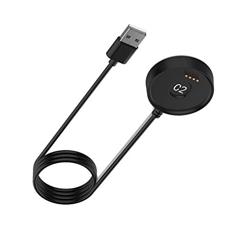 Ticwatch C2 Smartwatch Charging Cable – High-Speed USB Data Sync & Durable Charger Dock, Sleek Black Design for Enhanced Compatibility and Efficient Power Management