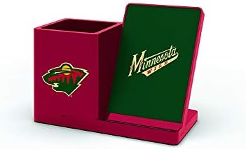 SOAR NHL Wireless Charging Station and Desk Organizer – Premium Qi Fast Charger with Team Logo for Sports Fans, Sleek Accessory Holder for a Tidy Workspace, Perfect for Phones and Essentials