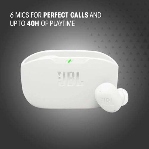 JBL Vibe Buds 2: Cutting-Edge True Wireless Earbuds with Advanced Active Noise Cancellation, Rich Deep Bass, Versatile Smart Ambient Mode, Extended 40-Hour Playback, and IP54 Water & Dust Resistance – Perfect for Music Enthusiasts and Active Lifestyles in Stunning Blue Finish
