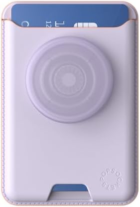 Chic Lavender Pop Sockets Phone Wallet with Expanding Grip & Mag Safe Compatibility – Stylish Card Holder for Effortless Wireless Charging & Enhanced Smartphone Functionality – Perfect Accessory for Active Lifestyle Users