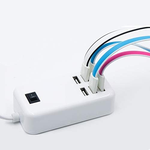 Revolutionize Your Device Powering with the 6-Port USB Charging Hub – High-Speed Charging for i Phone and Samsung Smartphones, Compact and Portable Adapter for Home, Office, and Travel, Multi-Device Support with Advanced Safety Features
