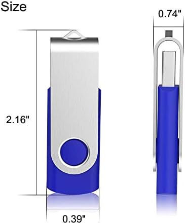 Colorful 5-Pack Aiibe 128 GB USB Flash Drives – High-Speed USB 2.0 Memory Sticks for Effortless File Transfers and Dynamic Data Storage Solutions in Black, Red, Yellow, White, and Purple