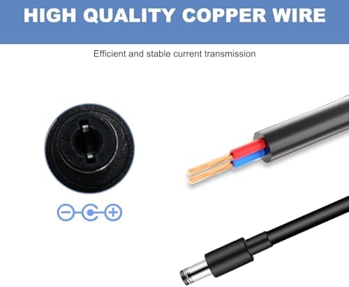 High-Performance 24 V Charger for Vybe Pro & Life Pro Sonic LX Massagers | Rapid Power Adapter for Seamless Deep Tissue Recovery | Lightweight, Durable, and Portable Essential for Enhanced Wellness Sessions