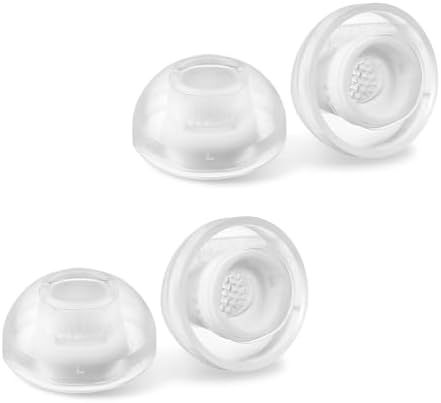 Upgrade Your Sound Experience with AZLA Sedna Earfit Crystal Ear Tips for Galaxy Buds 3 Pro – Premium Silicone Noise-Cancelling Accessories in Clear Pearl, Size L – 2 Pairs for Optimal Comfort and Enhanced Audio Clarity with SMAPP Certification
