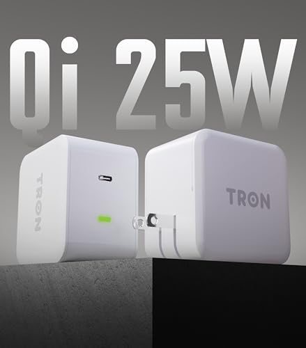 Tron 25 W USB-C Fast Charging Power Adapter with 56 FT Digital Display Cable – Superior Charging Performance for Home, Office, and Travel – State-of-the-Art Compatibility for All USB-C Devices with Real-Time Monitoring Features