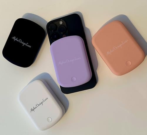 Magnetic 10,000 m Ah Power Bank – Ultra-Fast Wireless Charger for i Phone, Samsung, Android, Huawei, Xiaomi – Sleek Pink Portable Battery Pack with Mag Safe Compatibility for Effortless On-the-Go Charging