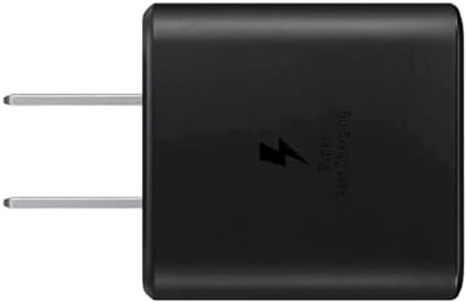 Samsung 45 W USB-C Super Fast Charging Wall Charger – High-Efficiency Power Delivery for All Devices in Sleek Black Finish – Ultimate Compatibility for Galaxy Smartphones and USB-C Gadgets – Travel-Ready Design with Built-In Safety Features for Reliable Charging